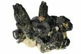 Black Tourmaline (Schorl) Crystals with Orthoclase - Namibia #132197-1